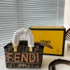 fb111-2f113f2303c4.webp Fendi By The Way Small Ff Fabric Boston Bag Brown 17Cm 8Bs067Anx0F1Lmn
