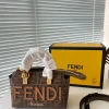 fb112-81278b664370.webp Fendi By The Way Small Ff Fabric Boston Bag Brown 17Cm 8Bs067Anx0F1Lmn