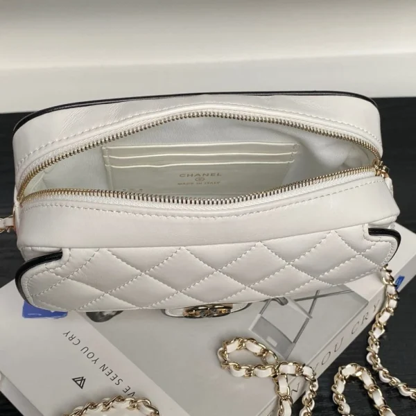 fc04d778-6c02e3a2113a.webp Chanel Small Graphic Frame Flap Bag White 23cm, Designer Handbags, Women’s Purse, luxury bags, Chanel bags
