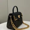 Fendi x Versace Fendace La Medusa Top Handle Bag Zucca Canvas 25cm