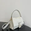 Fendi Mamma Baguette Medium Matcha White Nappa Leather Bag 26.5cm