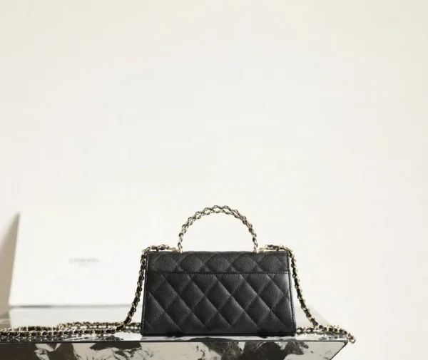 feb82b34-a5177af62db2.webp Chanel Caviar Quilted Chain Top Handle Phone Holder With Chain Black 18cm, Designer Handbags, Women’s Purse, luxury bags, Chanel bags