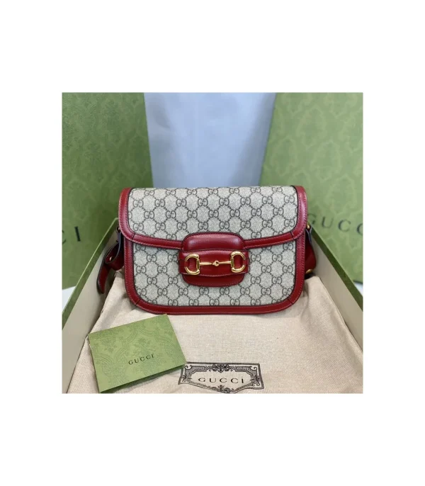 gucci-1955-horsebit-red-gg-supreme-canvas-shoulder-bag-4-dfafdb6daadc.webp Gucci 1955 Horsebit Red GG Supreme Canvas Shoulder Bag 25cm