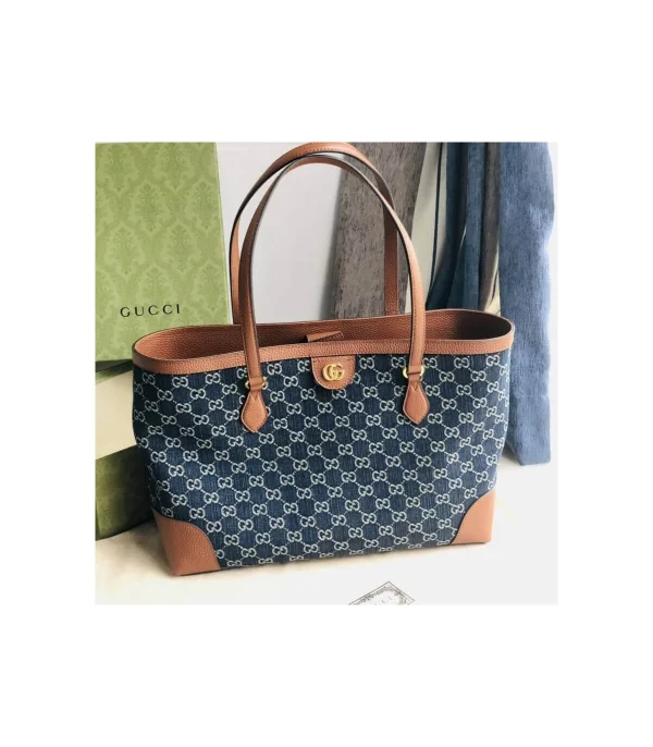 gucci-denim-ophidia-gg-medium-tote-1-f257997a6c56.webp Gucci Indigo & Brown Ophidia Denim Tote 38cm