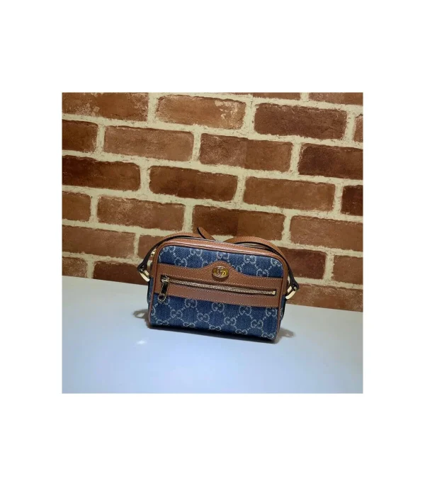 gucci-denim-ophidia-gg-mini-bag-1-71a2e6d240d2.webp Gucci Mini Ophidia Bag in Eco Washed GG Jacquard Denim 17.5cm
