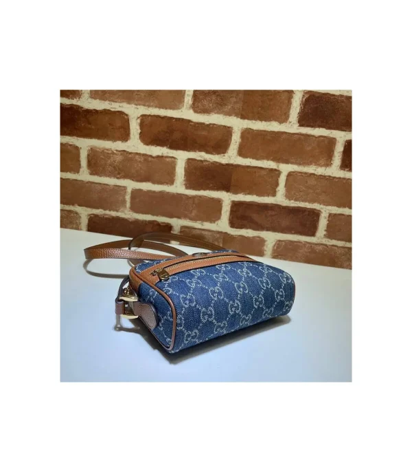 gucci-denim-ophidia-gg-mini-bag-4-be49033678c1.webp Gucci Mini Ophidia Bag in Eco Washed GG Jacquard Denim 17.5cm