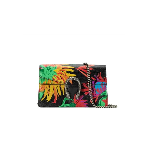 Gucci Dionysus Ken Scott Print Super Mini Bag Black