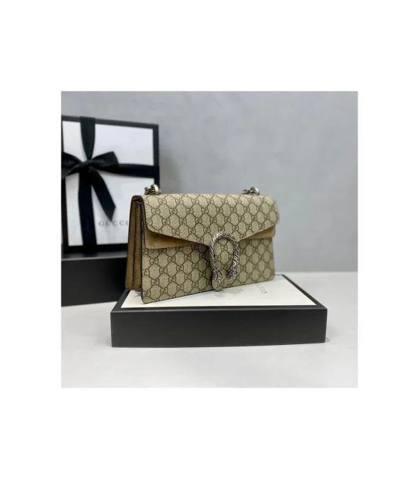 Gucci Dionysus Small GG Shoulder Bag Apricot