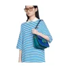 Gucci Horsebit 1955 Small Shoulder Bag Blue and Green Leather