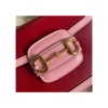 Gucci Horsebit 1955 Small Shoulder Bag Red and Pink Leather