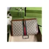 Gucci Jackie GG Coated Canvas Jackie 1961 Pouch Clutch Bag 30.5cm
