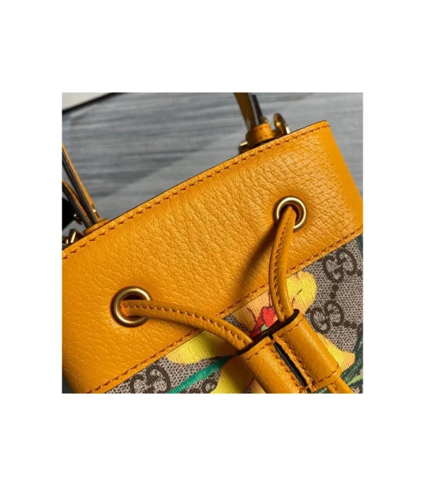 Gucci Ophidia GG Flora Small Bucket Bag
