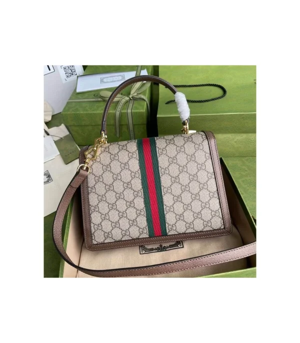 Gucci Ophidia Small Top Handle Bag With Web
