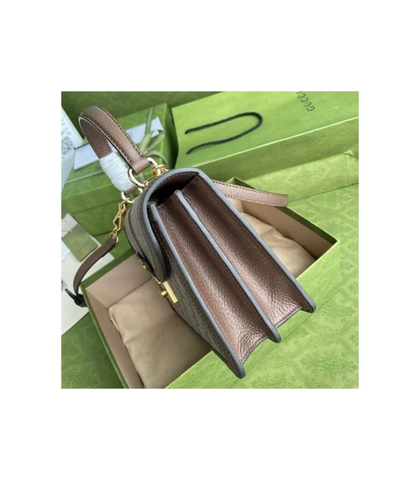 Gucci Ophidia Small Top Handle Bag With Web