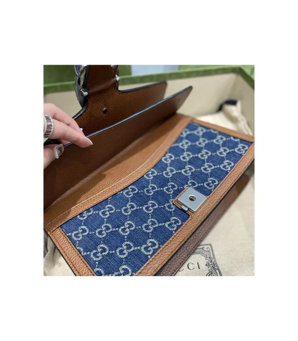 gucci-small-dionysus-shoulder-bag-in-blue-jacquard-denim-10-4836257a9eb4.webp Gucci Small Dionysus Shoulder Bag in Blue Jacquard Denim 28cm