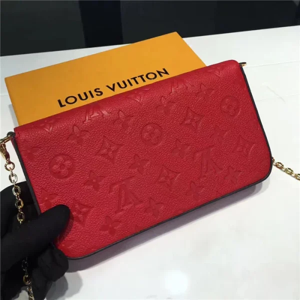 Louis Vuitton F Licie Pochette Scarlet Red 21cm/8.3in, Designer Handbags, Womens Purse, luxury bags