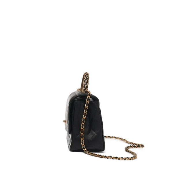 hkmrkt-czpn2-t3-03.webp Black Quilted Lambskin Top Handle Flap Bag