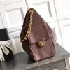 image-2026-08-14T140426.812-e6ec665684fe.webp Chanel 25 Small Size Handbag Calfskin With Grain Effect & Gold Metallic Brown 30cm/11.8in AS5293