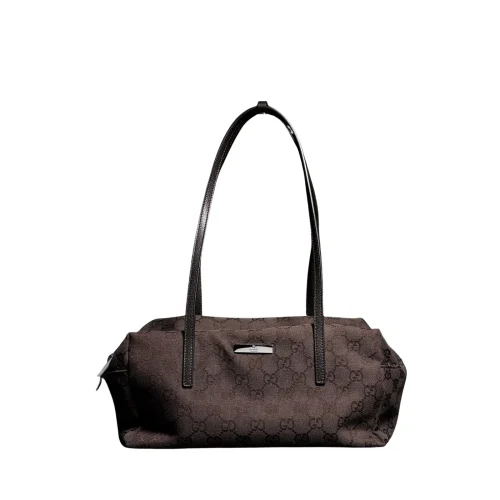 img-6-97baa2c526ee.webp Gucci Melrose Medium Boston Bag 29cm/11.4in Dark Brown GG Canvas 875228