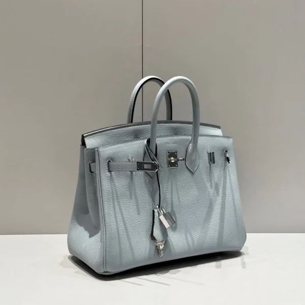 Hermes Birkin 25Cm Baby Blue Togo Leather Silver Hardware 237514