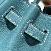 Hermes Birkin 25Cm Teal Green Togo Leather Silver Hardware 237510