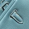 Hermes Birkin 25Cm Teal Green Togo Leather Silver Hardware 237510