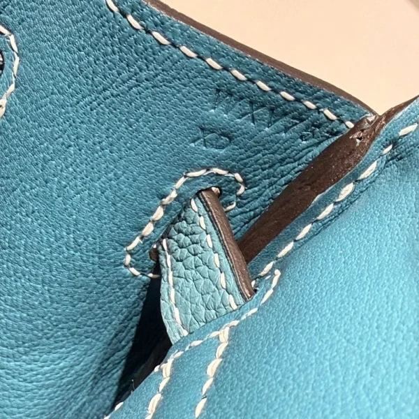 Hermes Birkin 25Cm Teal Green Togo Leather Silver Hardware 237510