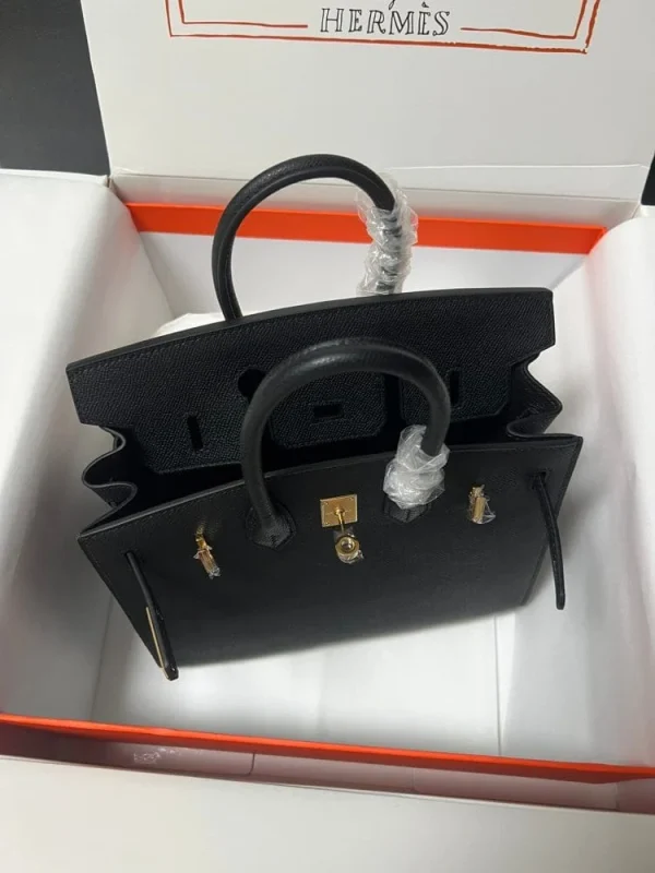 Hermes Birkin Sellier Black Epsom Leather Gold Hardware