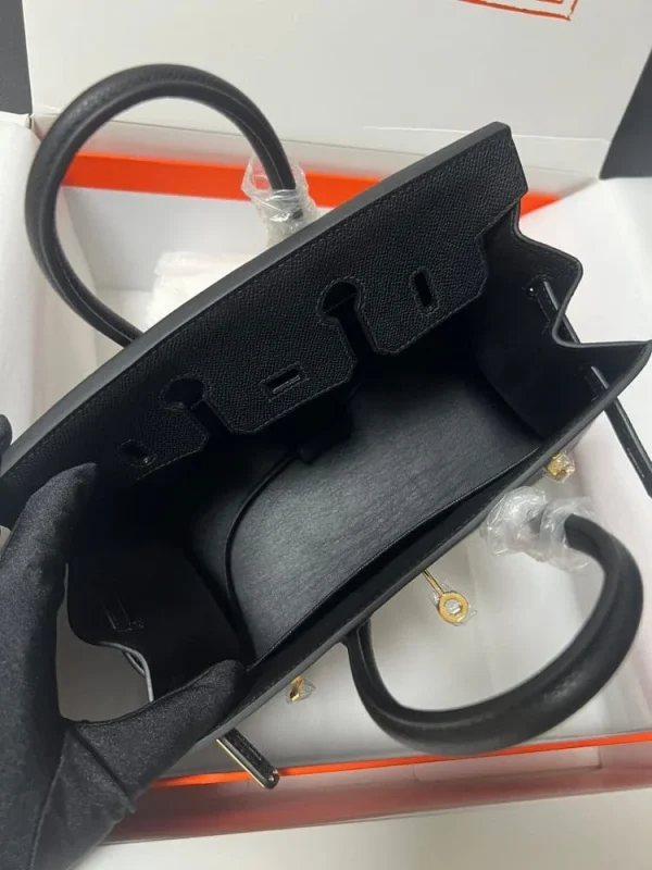 Hermes Birkin Sellier Black Epsom Leather Gold Hardware
