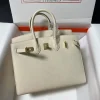 Hermes Birkin Sellier Cream Epsom Leather Gold Hardware