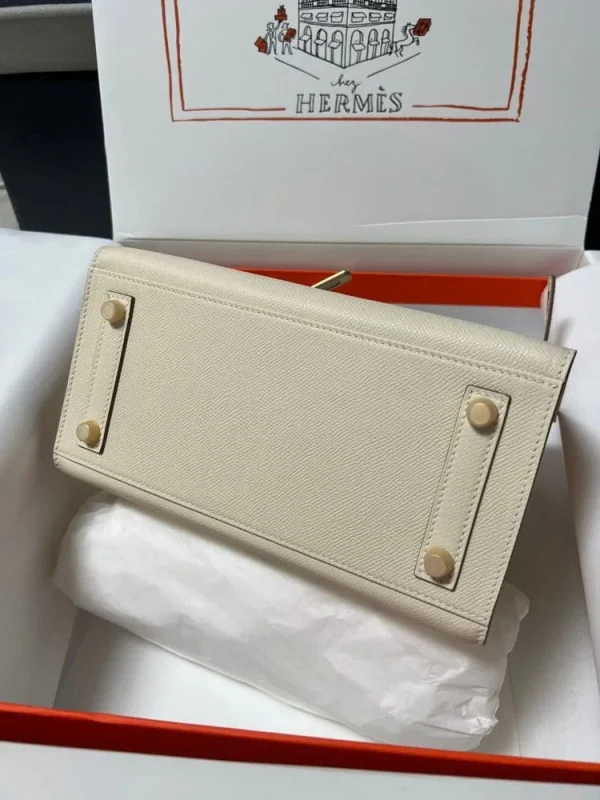Hermes Birkin Sellier Cream Epsom Leather Gold Hardware