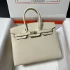 Hermes Birkin Sellier Cream Epsom Leather Gold Hardware