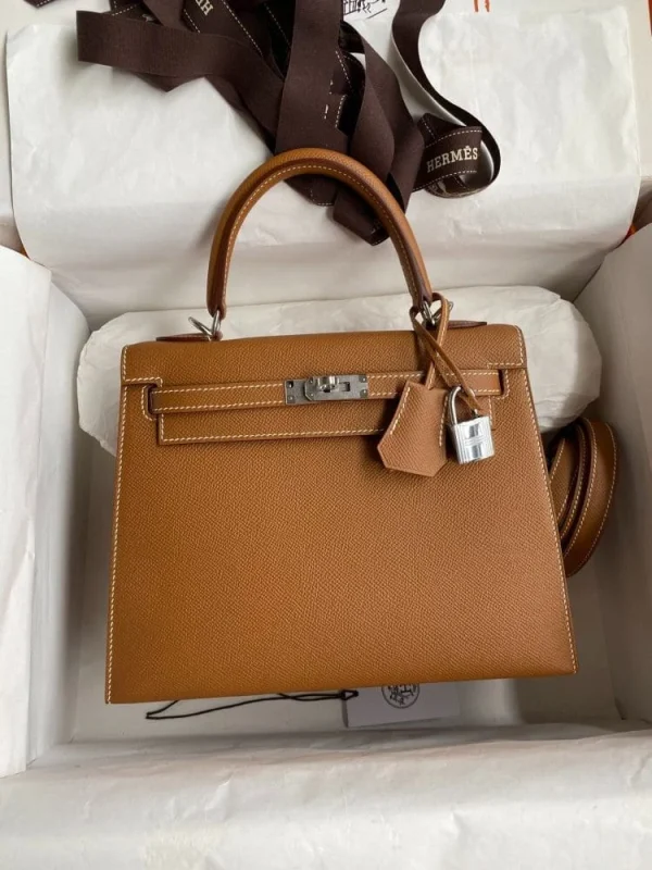 imgi_18_05a193f0-873b840cf8ea.webp Hermes Kelly 25 Bag In Gold Brown Epsom Leather For Women 25cm/10in