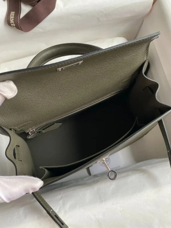 imgi_18_5ab5592b-5699a6156f1e.webp Hermes Kelly 25 Bag In Olive Green Epsom Leather For Women 25cm/10in