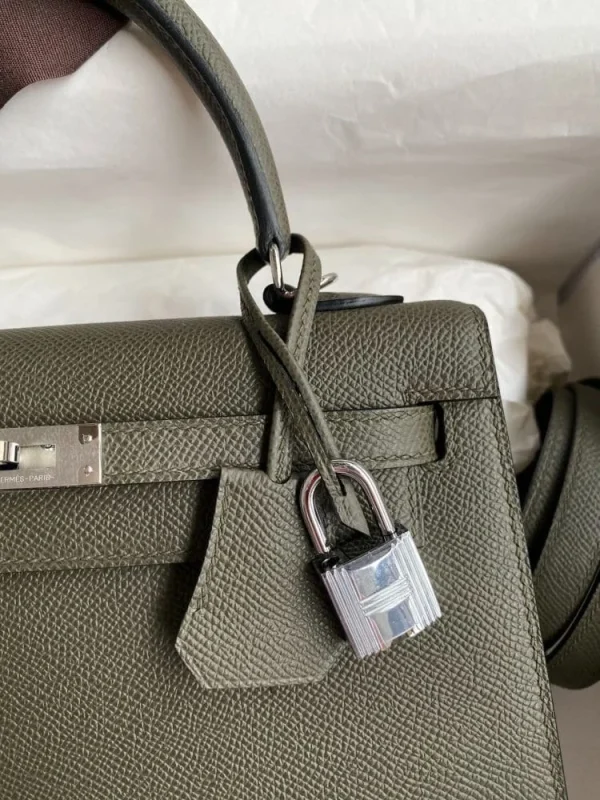 imgi_21_48077b8e-144216645396.webp Hermes Kelly 25 Bag In Olive Green Epsom Leather For Women 25cm/10in