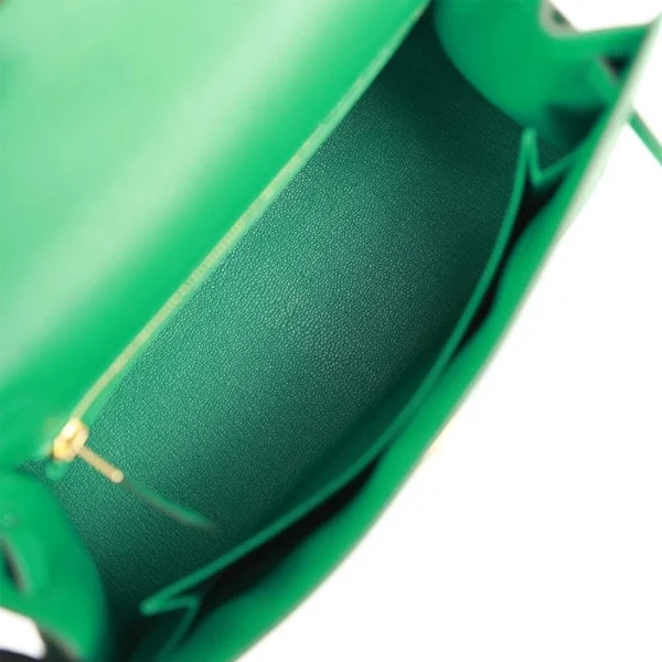 Hermes Kelly 25 Bag In Vert Vertigo Epsom Leather For Women 25cm/10in