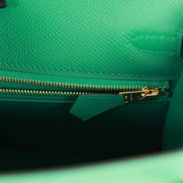 Hermes Kelly 25 Bag In Vert Vertigo Epsom Leather For Women 25cm/10in