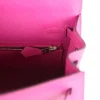 Hermes Kelly 25 Bag In Rose Pourpre Epsom Leather For Women 25cm/10in