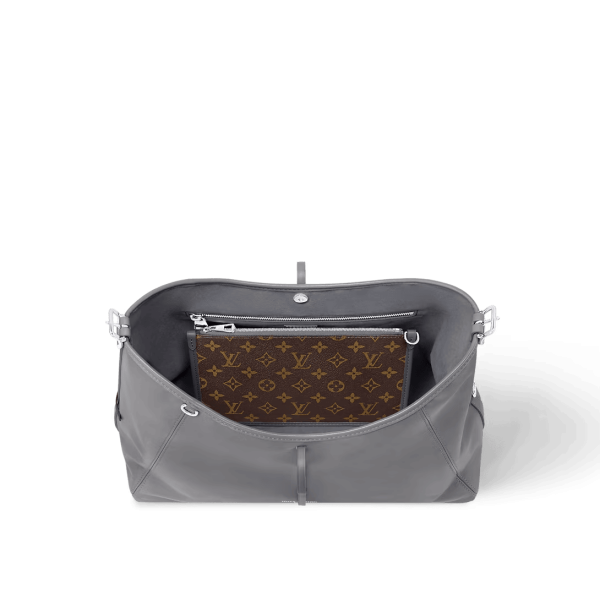 louis-vuitton-carryall-vibe-mm-M12583_PM1_Interior_20view-2789dbc86c6f.webp Louis Vuitton Carryall Dark Mm Gris Trianon 39cm/15.4in M12583, Designer Handbags, Womens Purse, luxury bags