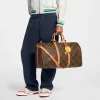 louis-vuitton-keepall-bandouliere-50-M29163_PM1_Cropped-worn-view.webp Louis Vuitton Keepall Bandoulière Bag 50cm/19.7in Perforated Monogram Canvas M29163