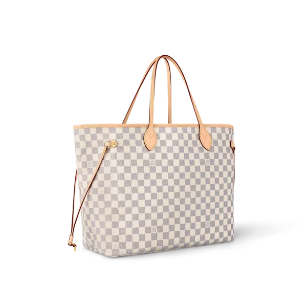 Louis Vuitton Neverfull GM Tote Bag Damier Azur Canvas Beige 39cm N40602, Designer Handbags, Womens Purse, luxury bags
