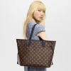 louis-vuitton-neverfull-inside-out-mm-M14994_PM1_Cropped_20worn_20view-5d094d468eb1.webp Louis Vuitton Neverfull Inside Out MM Medium Navy Tote Bag 31cm/12.2in M14904, Designer Handbags, Womens Purse, luxury bags