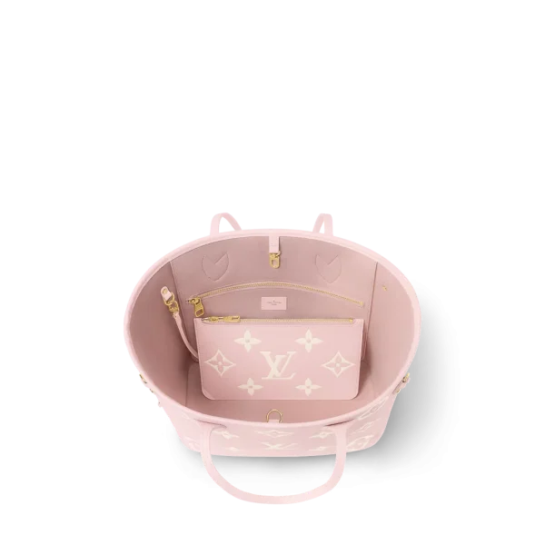 louis-vuitton-neverfull-mm-M14210_PM1_Interior_20view-41bf71fe8c8f.webp Louis Vuitton Neverfull MM Tote Bag Monogram Empreinte Pink/Quartz Pink/Beige 31cm M14210, Designer Handbags, Womens Purse, luxury bags