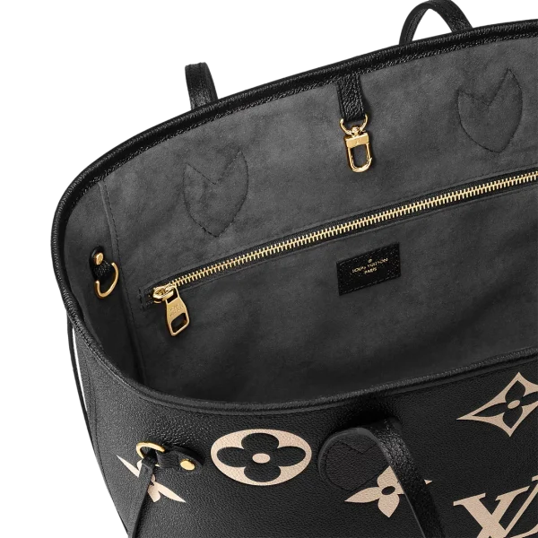 louis-vuitton-neverfull-mm-M58907_PM1_Interior2_20view-f5181406e563.webp Louis Vuitton Neverfull MM Tote Bag Monogram Empreinte Black 31cm M58907, Designer Handbags, Womens Purse, luxury bags