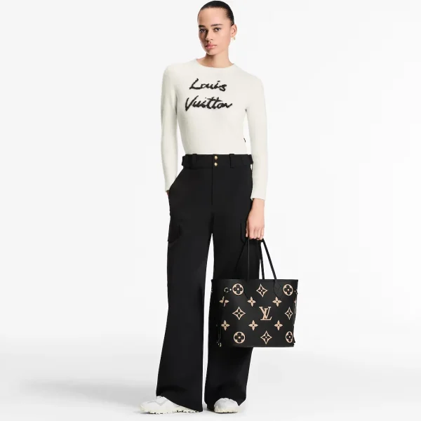 louis-vuitton-neverfull-mm-M58907_PM1_Worn_20view-db6c0d7acfd5.webp Louis Vuitton Neverfull MM Tote Bag Monogram Empreinte Black 31cm M58907, Designer Handbags, Womens Purse, luxury bags