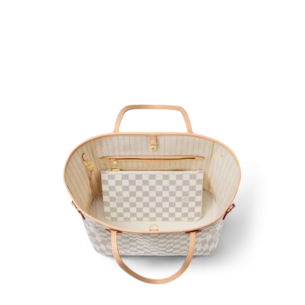 louis-vuitton-neverfull-mm-N40604_PM1_Interior_20view-adbae1cf66fc.webp Louis Vuitton Neverfull MM Tote Bag Damier Azur Canvas Beige 31cm N40604, Designer Handbags, Womens Purse, luxury bags
