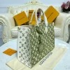 louis-vuitton-onthego-mm-m46128-m46060-2-fbbe2730c3b9.webp Louis Vuitton Onthego MM Tote Monogram Empreinte ‘Kaki Beige’ 35cm, Designer Handbags, Womens Purse, luxury bags