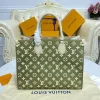 louis-vuitton-onthego-mm-m46128-m46060-4-9cdff7970ed0.webp Louis Vuitton Onthego MM Tote Monogram Empreinte ‘Kaki Beige’ 35cm, Designer Handbags, Womens Purse, luxury bags