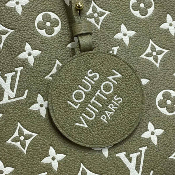 louis-vuitton-onthego-mm-m46128-m46060-6-84d1394af714.webp Louis Vuitton Onthego MM Tote Monogram Empreinte ‘Kaki Beige’ 35cm, Designer Handbags, Womens Purse, luxury bags