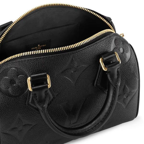 Louis VuittonSpeedy Bandouliere Bag Monogram Empreinte Giant 20 Black 20cm M58953, Designer Handbags, Womens Purse, luxury bags